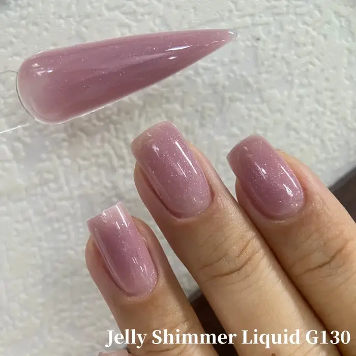 MSHARE 50g Gel de construction liquide scintillant pour ongles