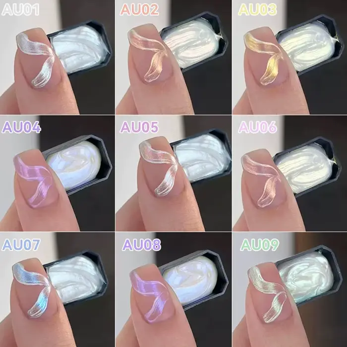 Gel de Peinture pour Ongles 9 Couleurs Dégradées