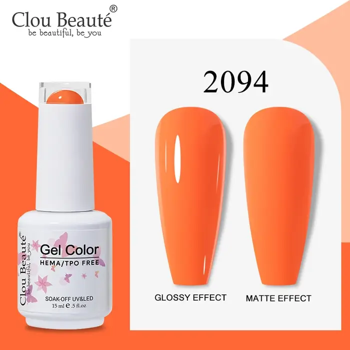 Clou Beaute 15ml vernis à ongles Gel translucide jolie gelée Transparent été