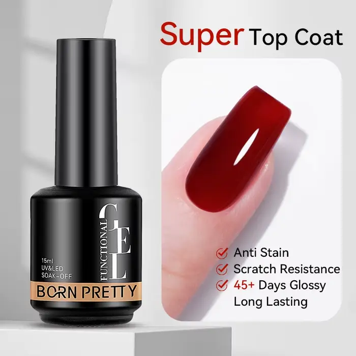 BORN PRETTY 15ml Super Top Coat pour vernis à ongles en gel