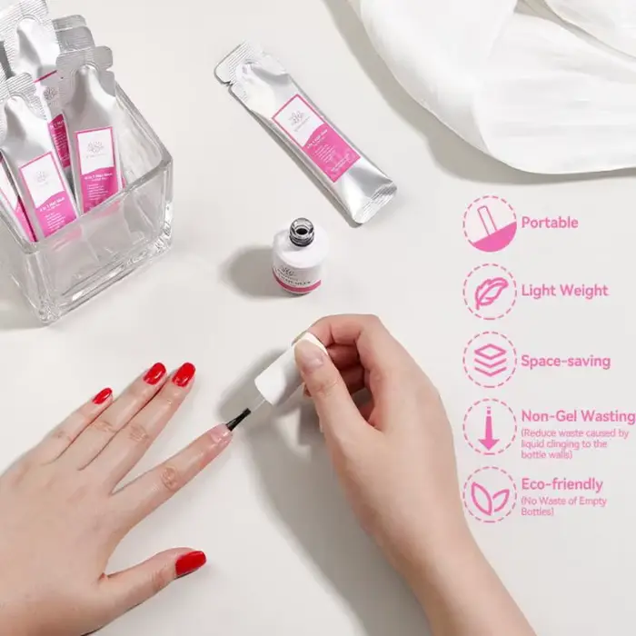 15ml 6 en 1 Extension multifonctionnelle vernis à ongles UV Gel rechargé paquet construction