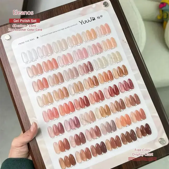 YUUJA haute qualité 48 couleurs Transparent Gel pour ongles ensemble Salon de manucure 2025 nouvelle mode offre