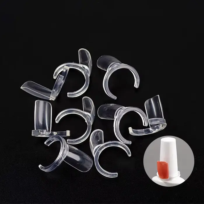 50pcs faux ongles anneau coloration montrant Nail Art acrylique complet vernis