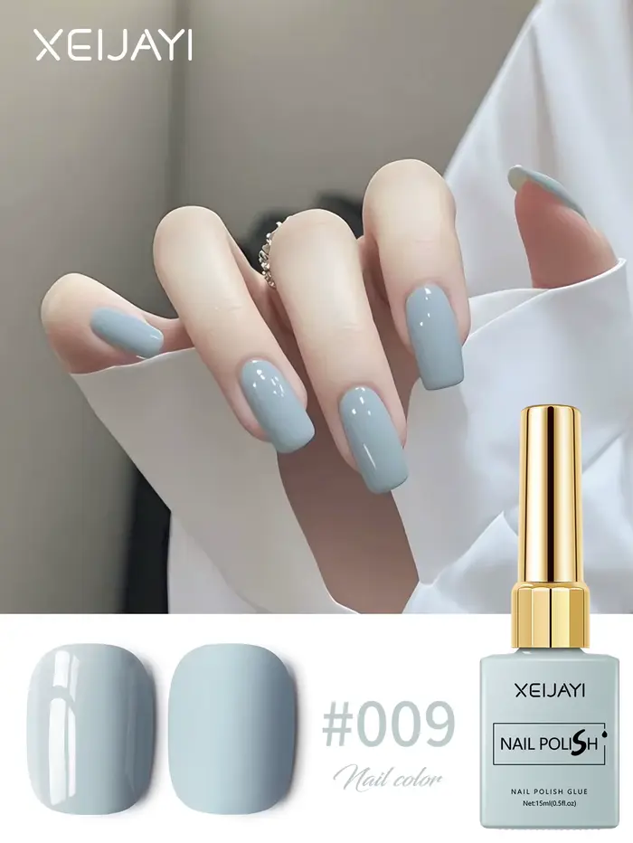 XEIJAYI 1Pc 15ml Vernis à ongles gel bleu - Soak Off UV