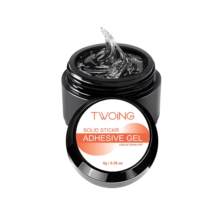 Gel de colle à ongles solide pour ongles à pression, faux ongles, ongles en acrylique, Gel solide à 