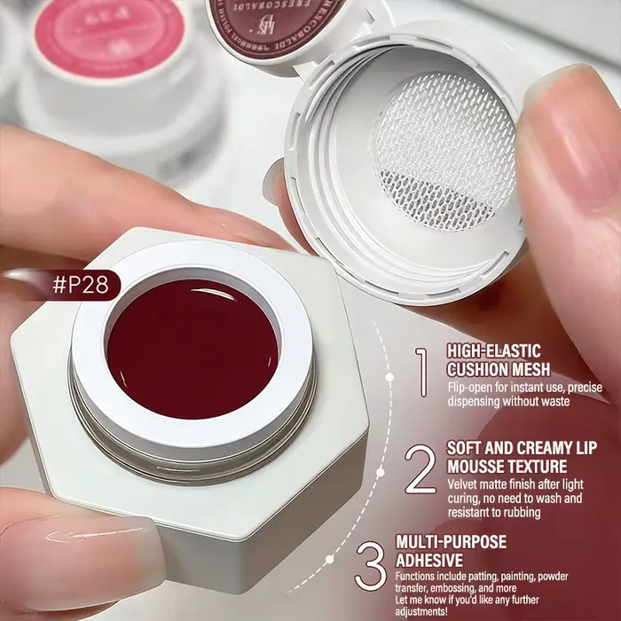 Gel de tapotement à coussin d'air pour ongles