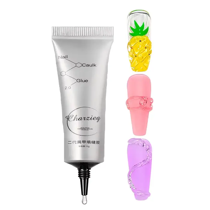 30g 5D clair moulage ongles Gel ondulation de l'eau Gel ongles conseils/bijoux d'ongle/strass colle 
