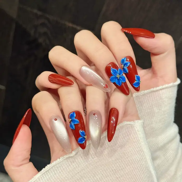 Faux ongles Vintage faits à la main