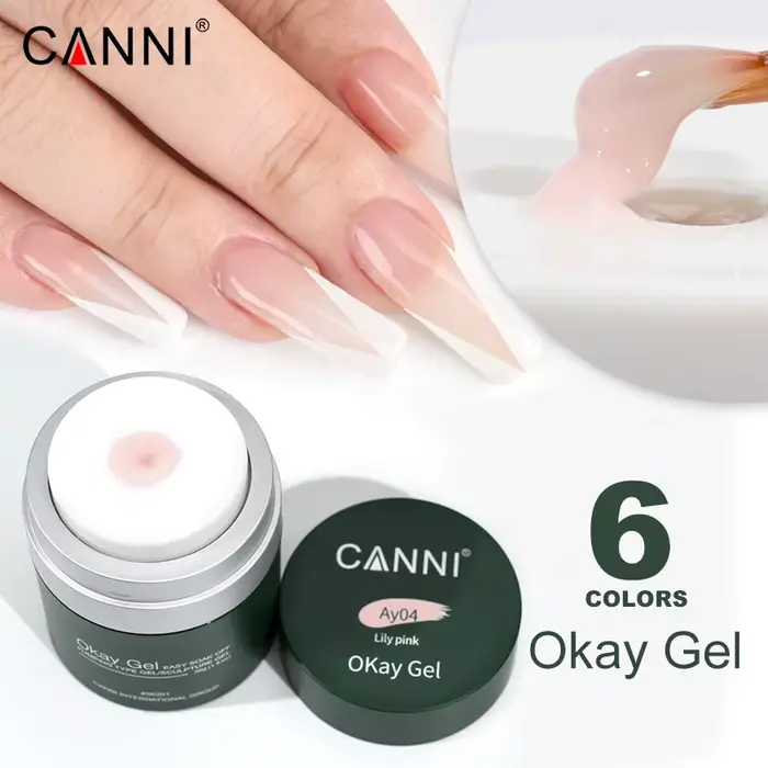 CANNI 30g Ok Gel Extension UV Construction Gel couleur rose chair Gel pompe à Air facile à appliquer tremper UV LED vernis Sculpture Gel