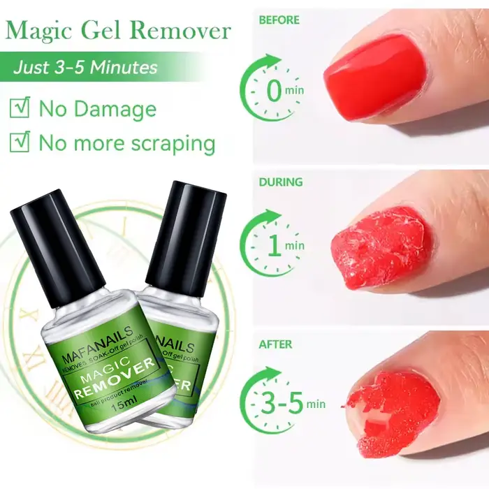 Dissolvant de vernis à ongles professionnel non irritant, dissolvant de gel, dissolvant de vernis à