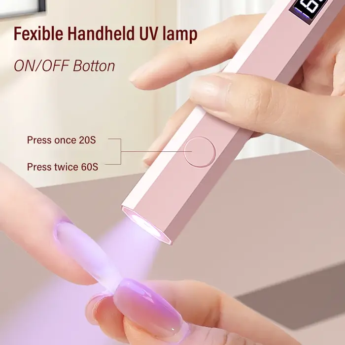 YIKOOLIN Mini lampe UV portative de séchage des ongles en Gel rapide pour les outils de Salon à domi