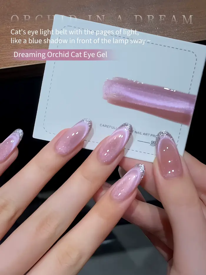 Vernis à ongles gel œil de chat violet 12 ml