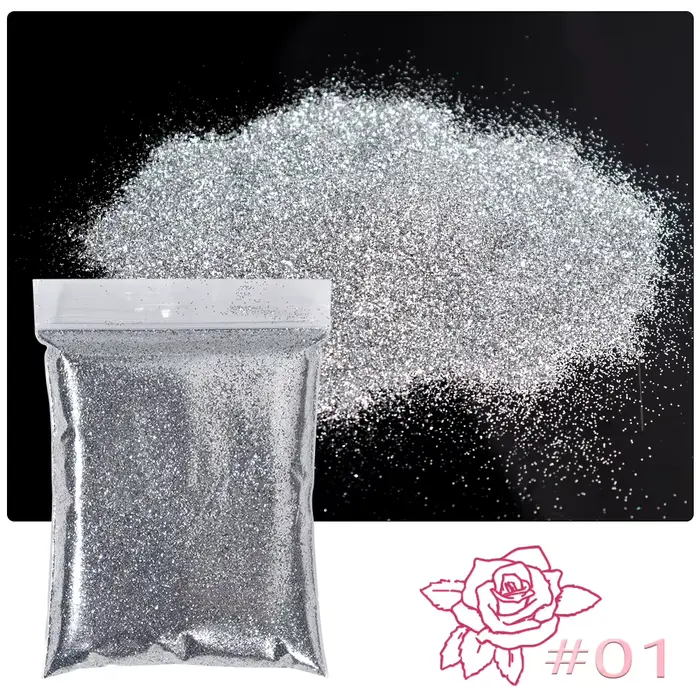 Poudre de phosphore lumineuse pour ongles, 50g, vert/bleu/rouge, pigment qui brille dans la nuit, 12