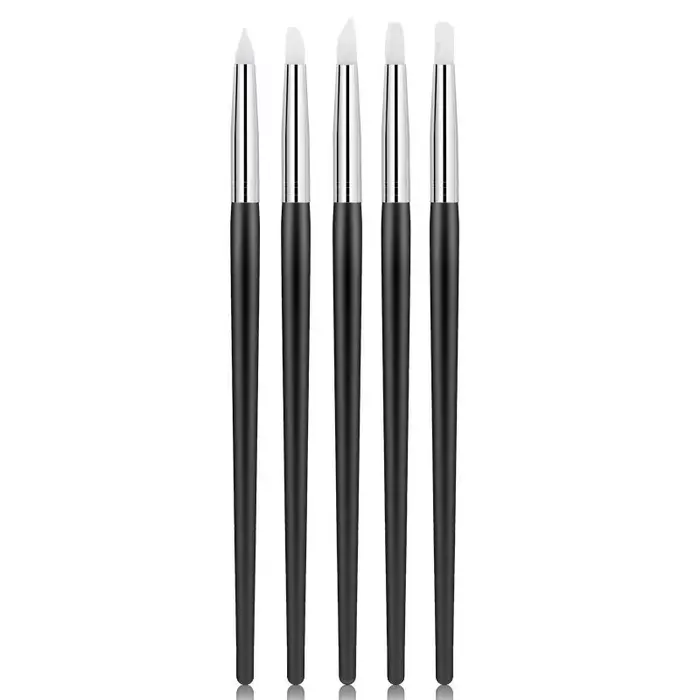 Brosse à ongles en Silicone, pointe de vernis Gel UV, Image 3D, bricolage, pointes, stylo, outils de