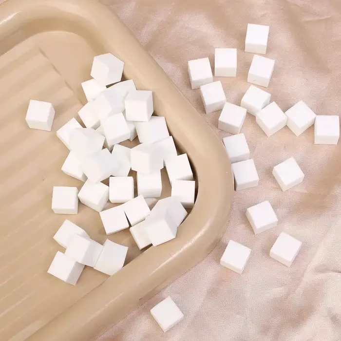 Mini éponge carrée pour Nail Art, avec 4 griffes, ensemble de pinces métalliques, éponges polyvalent