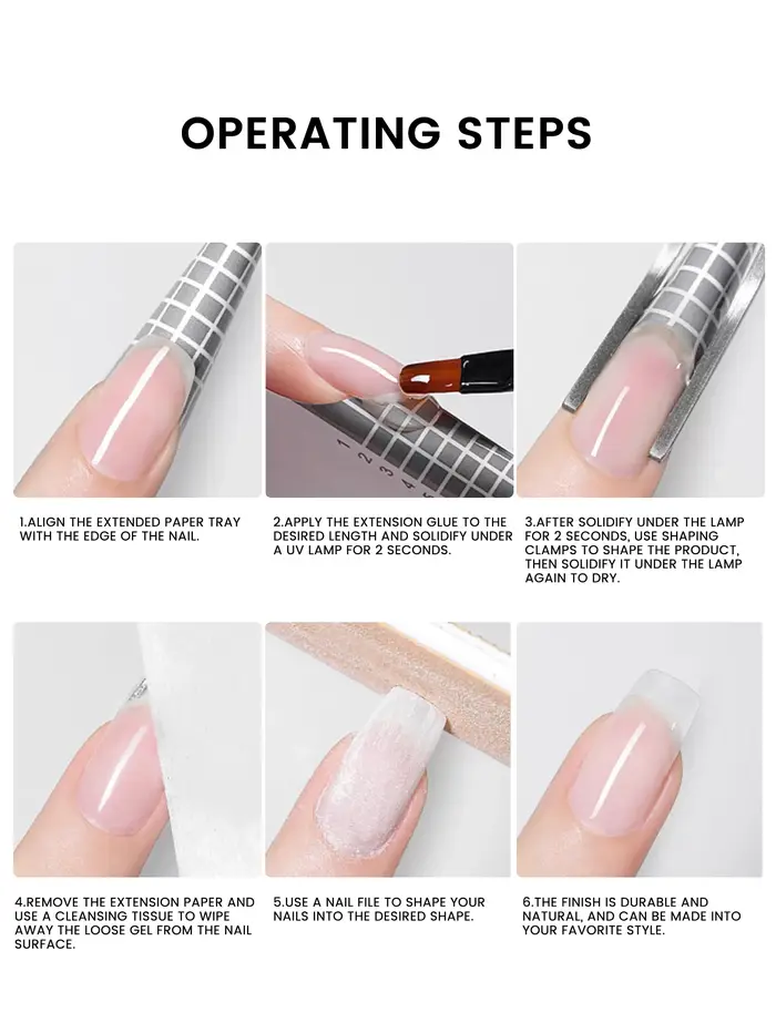 XR-Gel d'extension d'ongles UV LED durci, 150g, acrylique, cristal, salon à domicile, N64.DIY