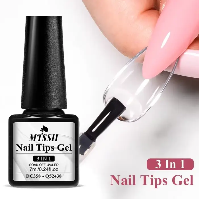 Gel de pointes d'ongles souples 3 en 1