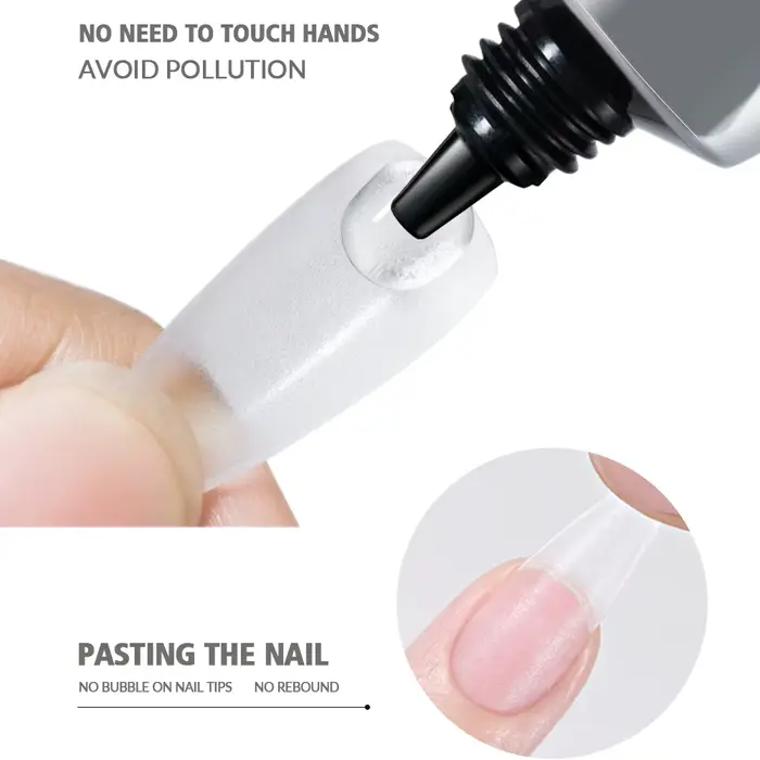 Nailpop Pro doux ongles conseils Gel colle 20g adhésif faux