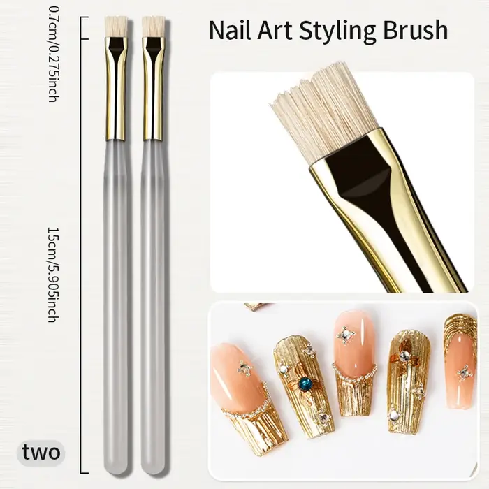 RSNAIL Nail Art brosse multifonctionnelle rayure Liner brosses modélisation ondulation de l'eau bricolage conception