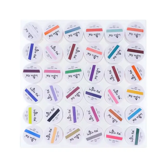 36 couleurs ongles uv gel vernis constructeur ensemble pour Nail Art conseils Extension manucure bricolage outils