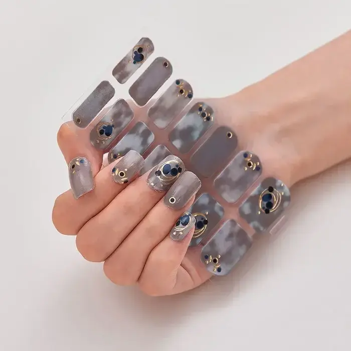 Patch pour ongles en Gel imprimé léopard au Laser