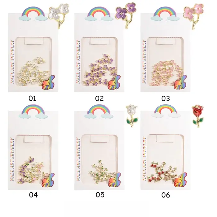 Breloques pour ongles romantiques pour la Saint-Valentin - Accessoires