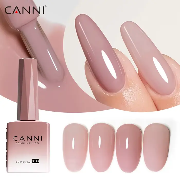 HEMA FREE TPO gratuit 9ml Canni vernis à ongles Gel gelée couleur nue Transparent Semi Permanent naturel nu français
