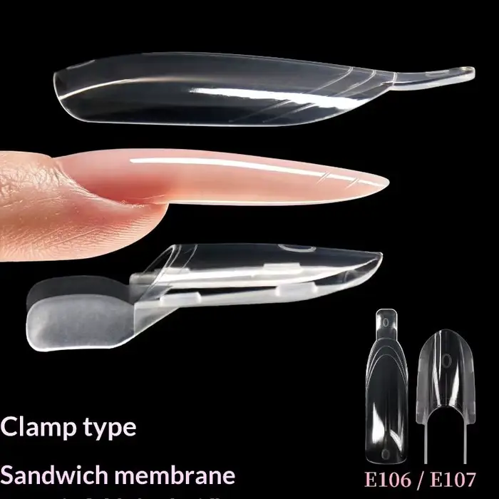 1 Boîte de gabarits à ongles double pour extension rapide