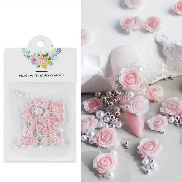 Roses sculptées en dégradées pour décoration Nail Art