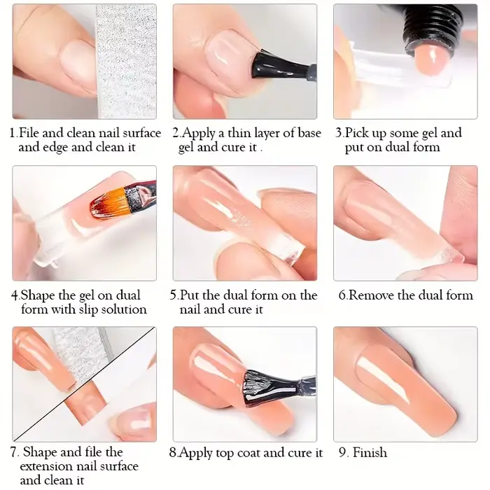 Kit d'extension d'ongles en polygel