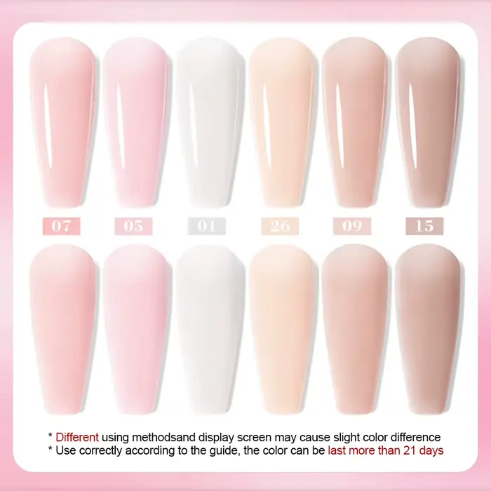 QAZIXU 8ml Gel de Base Caoutchouc pour Ongles