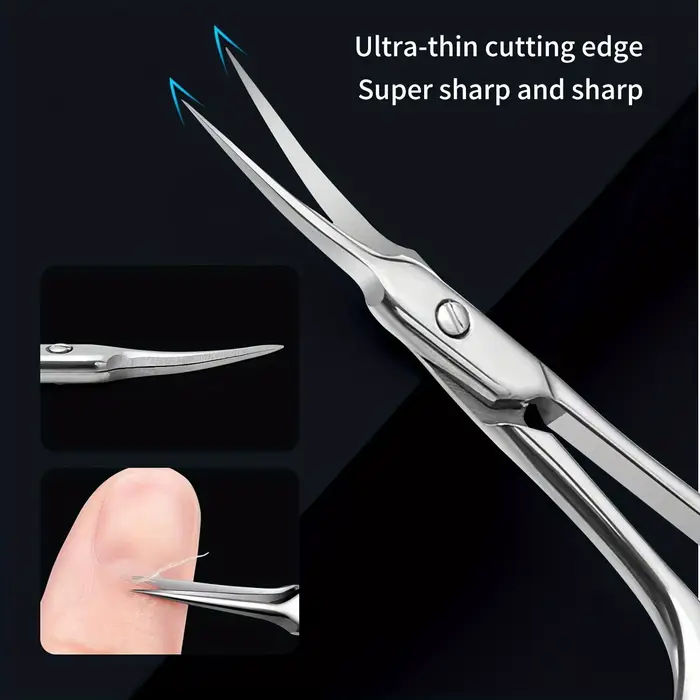 Ciseaux de manucure ciseaux à cuticules couteau à Arc Ultra fin