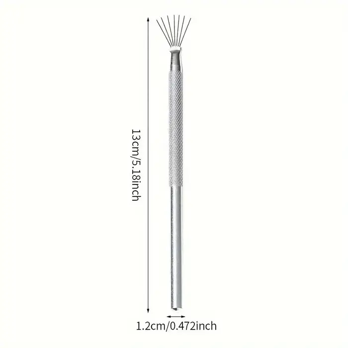 Brosse à ongles à rayures à 7 broches