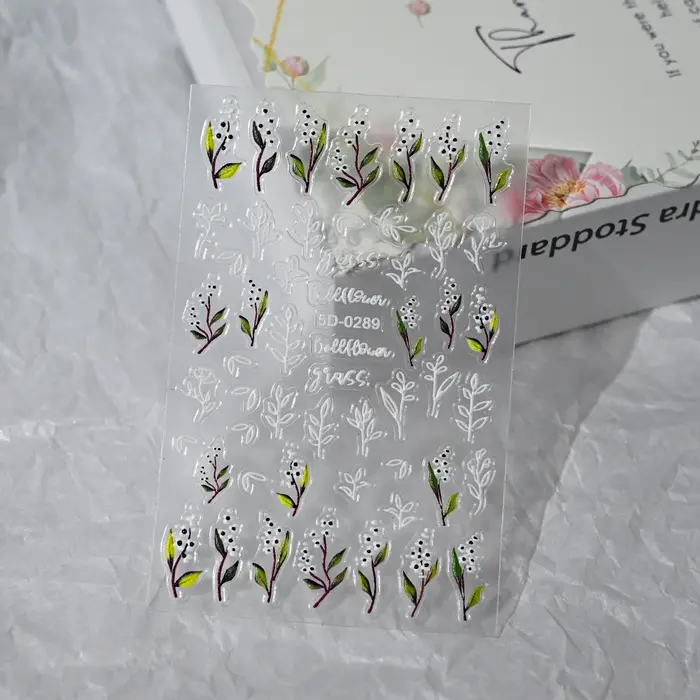 Autocollants 5D en relief pour les ongles