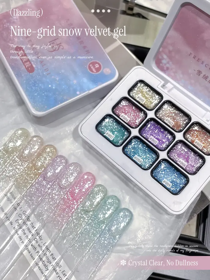 FRESCOBALDI Ensemble de vernis à ongles en gel Edelweiss 9 couleurs 2