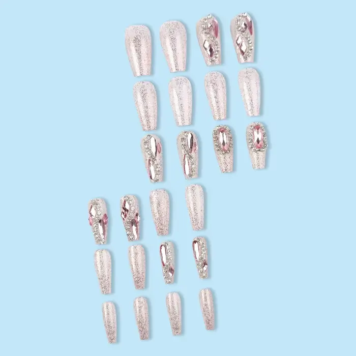 24 faux ongles pour filles