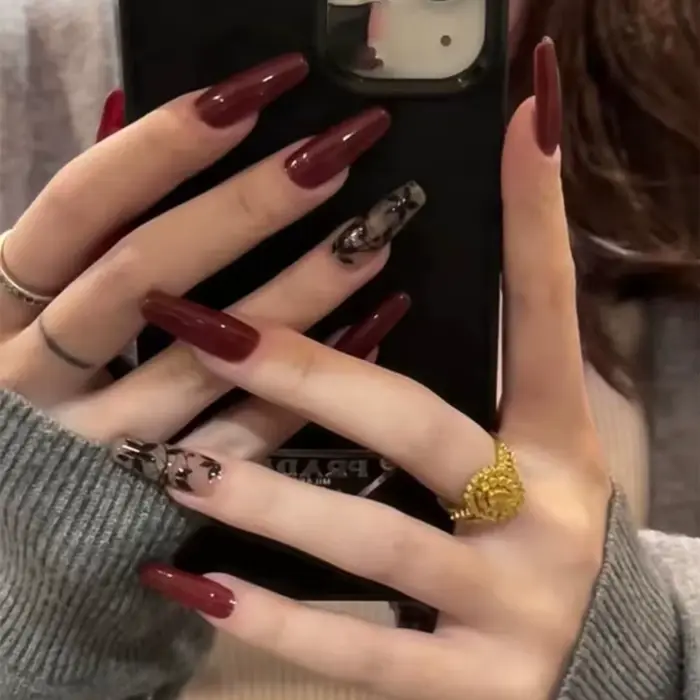 Faux ongles de style vintage français imperméables