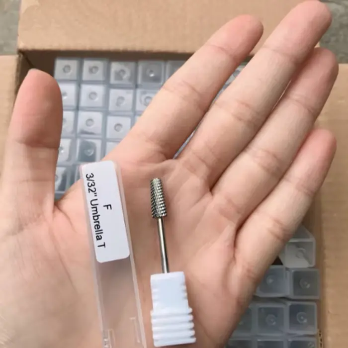 Tête de meulage en titane 3 en 1, tête de meulage d'échelle, foret à ongles en acier au tungstène