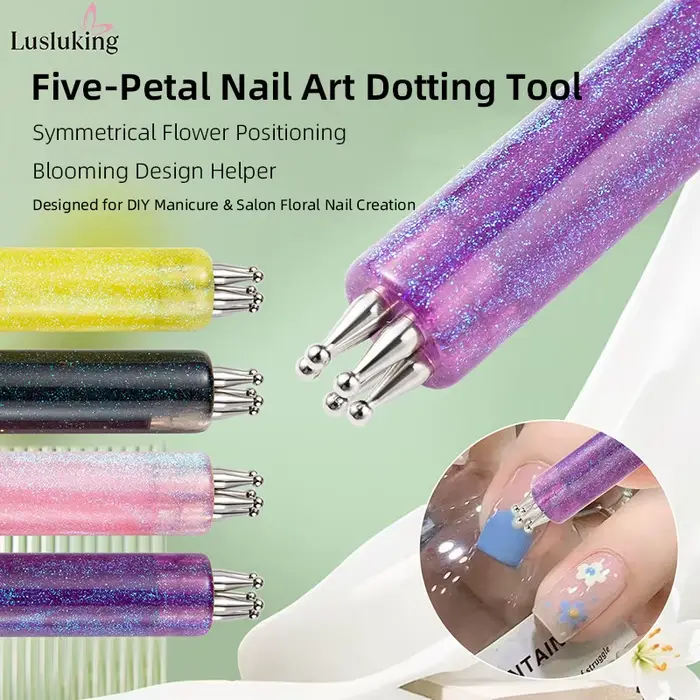 Outil de pointage de 5 pétales pour Nail Art