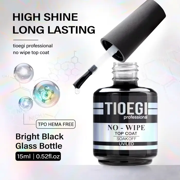 TIOEGI 35ML Gel de base en caoutchouc grande capacité avec pinceau