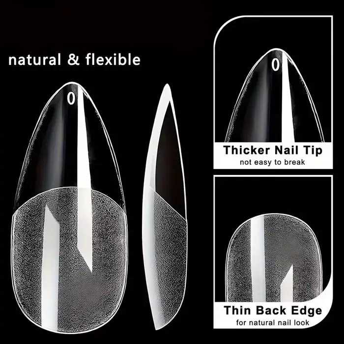 600 faux ongles pointus