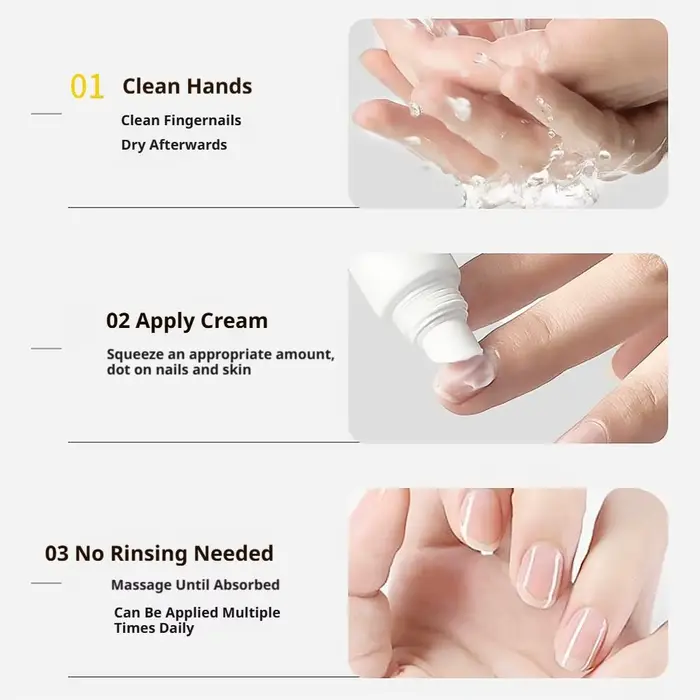 Crème à ongles à la kératine : Lisse les bords vifs