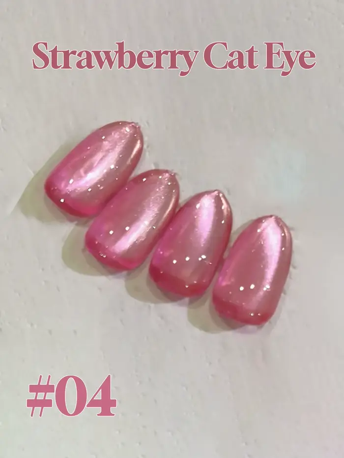 1-12 pièces PSK Nouveau Vernis à Ongles Gel Effet Œil de Chat Fraise Blanchissant 2026 Super Paillet