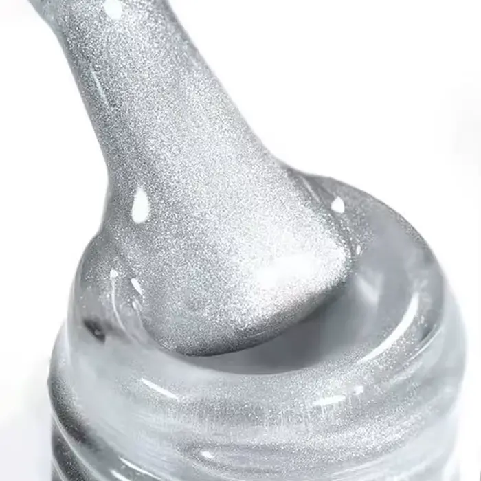 1-24 pièces WS blanc argent oeil de chat Gel magnétique vernis à ongles Ultra brillance tremper Gel 