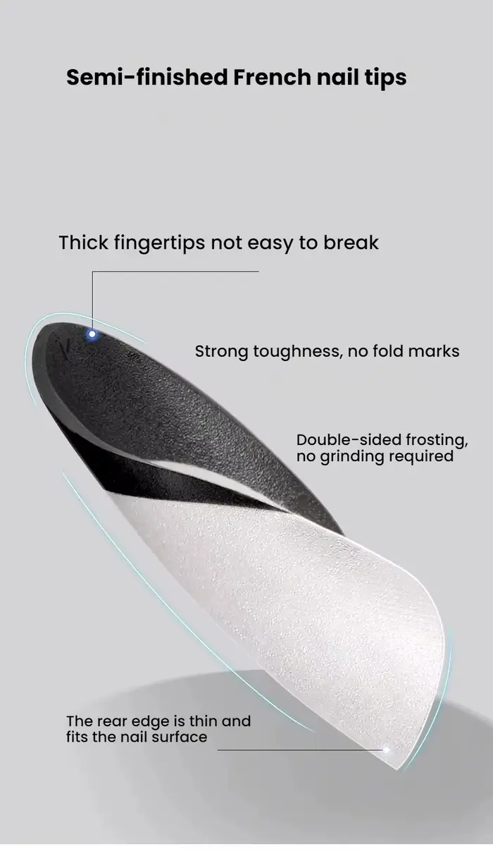 Embouts d'ongles français de Style mat