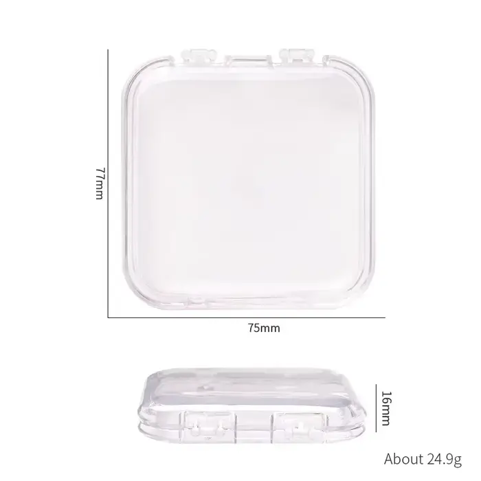 Boîtes à ongles vides pour l'emballage, boîte de forme carrée, vente en gros de pointes d'ongles, ét