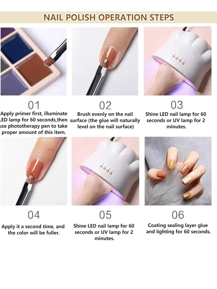 Vernis à ongles gel de peinture 9 couleurs