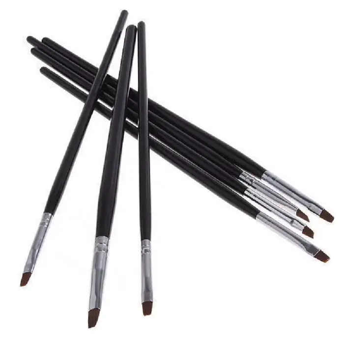 Ensemble professionnel de 7 pinceaux pour la décoration des ongles