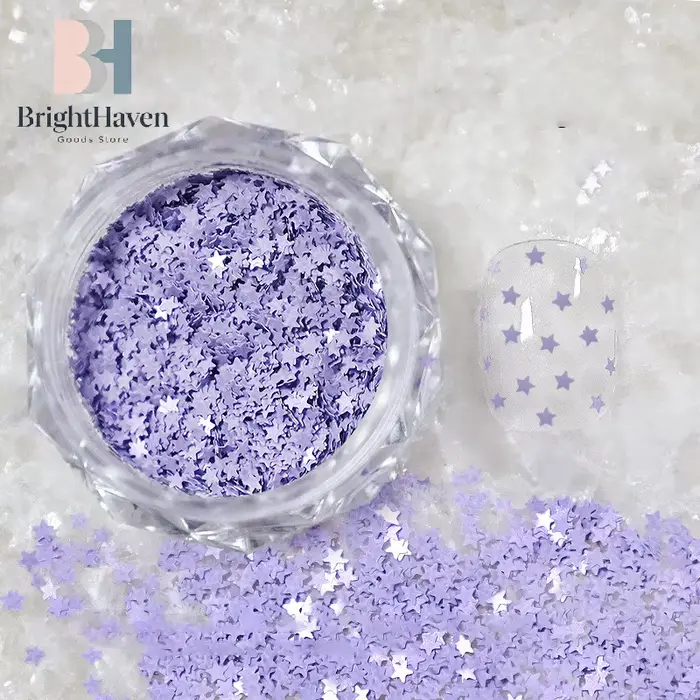 1 pot de paillettes étoiles scintillantes mini 1 mm pour ongles