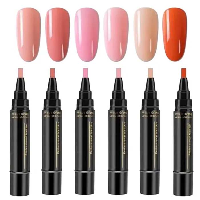 Stylo de vernis à ongles gel néon d'été, longue durée, couleur pure, gel à ongles, marqueur d'art d'